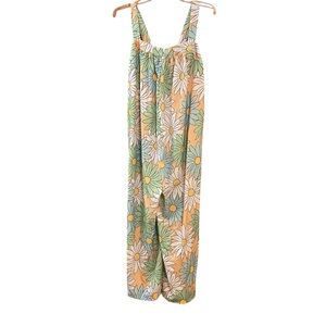 SheinFloral Jumpsuit with Daisy Print